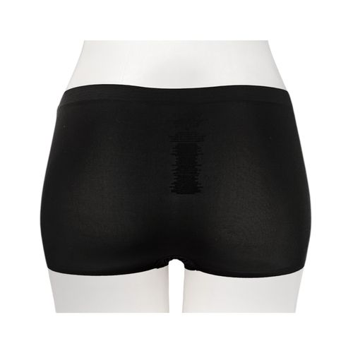 Panty negro sólido para mujer