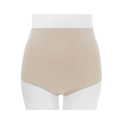 Panty beige sólido para mujer