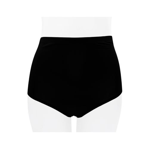 Panty negro sólido para mujer