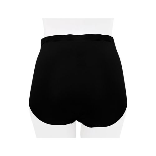 Panty negro sólido para mujer
