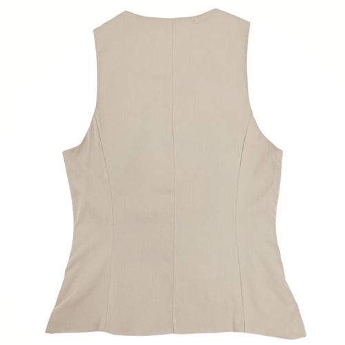 Chaleco ivory sólido para mujer