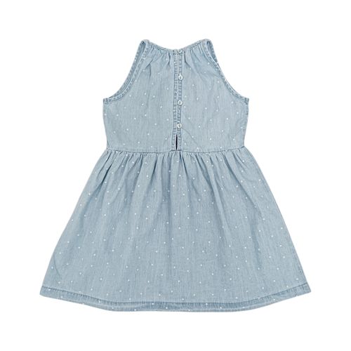 Vestido denim para niña