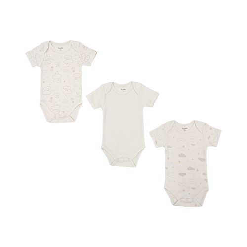 Set de mamelucos beige para bebé niño