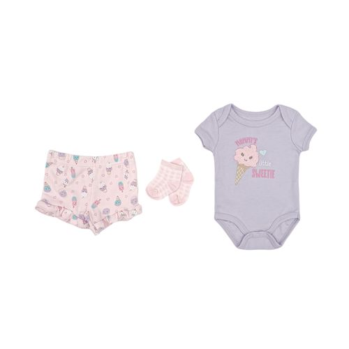 Conjunto bicolor para bebé niña