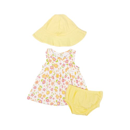 Set de vestido estampado para bebé niña