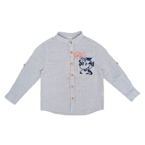 Camisa rayada bicolor para niño
