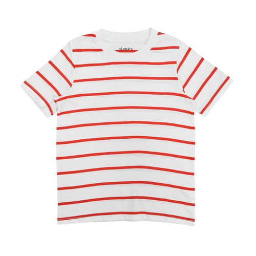 Camiseta bicolor rayada para niño