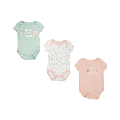 Set de mamelucos multicolor bebé niña