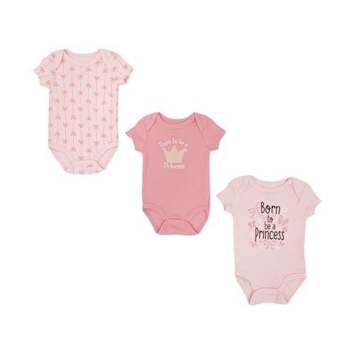 Set de mamelucos rosa para bebé niña