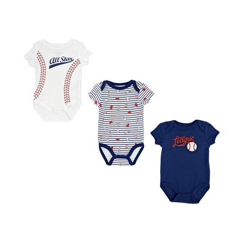 Set de 3 mamelucos multicolor para bebé niño