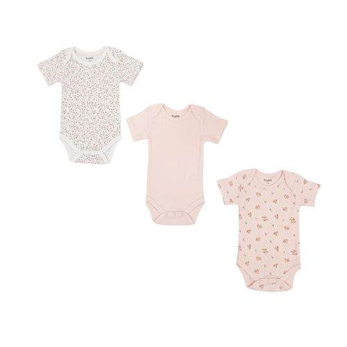 Set de mamelucos estampados para bebé niña