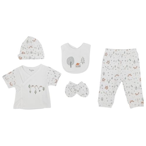 Set de 5 piezas estampadas para bebé niño