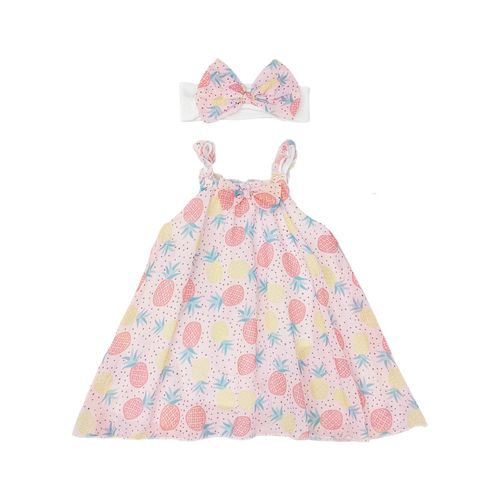 Vestido rosa para bebé niña