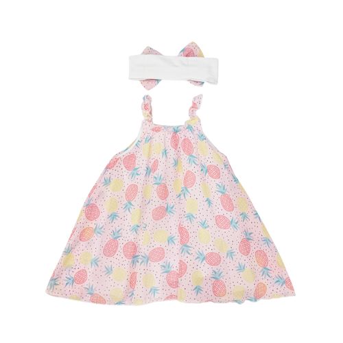 Vestido rosa para bebé niña