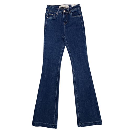 Flare jeans sólido para mujer