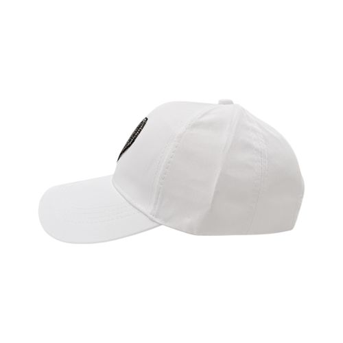 Gorra blanca estampada para mujer