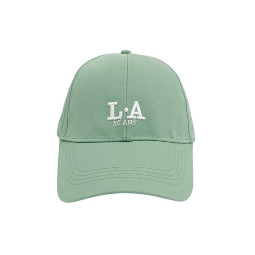 Gorra aqua estampada para mujer