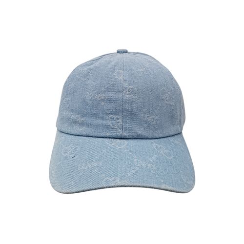 Gorra celeste estampada para mujer