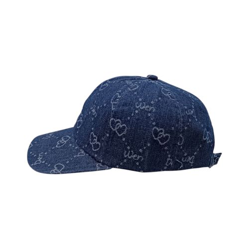 Gorra navy estampada para mujer