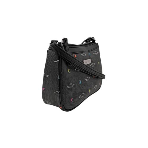 Crossbody negro estampado para mujer