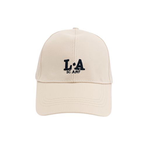 Gorra ivory estampada para mujer