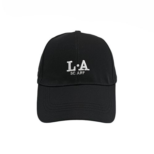 Gorra negro estampada para mujer