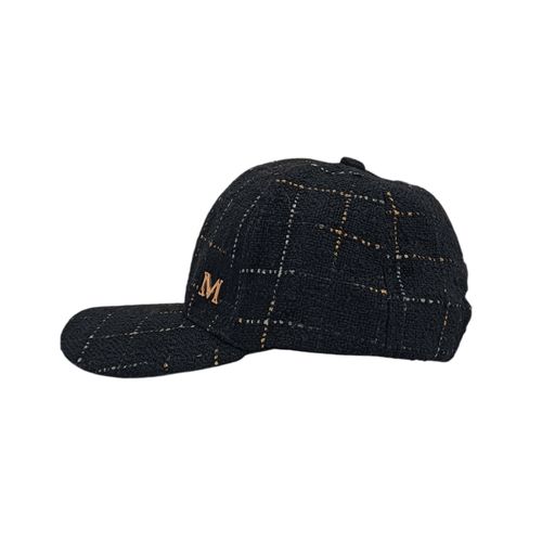 Gorra negro estampada para mujer
