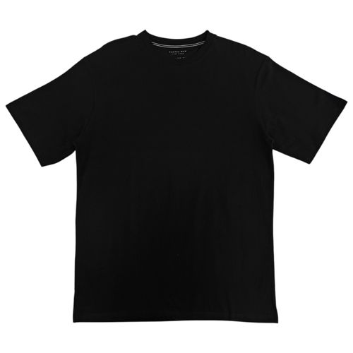 Camiseta negra sólido para hombre