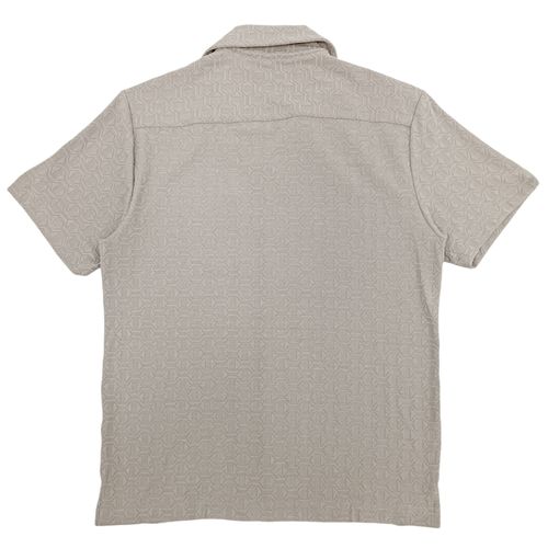 Camisa gris sólida para hombre