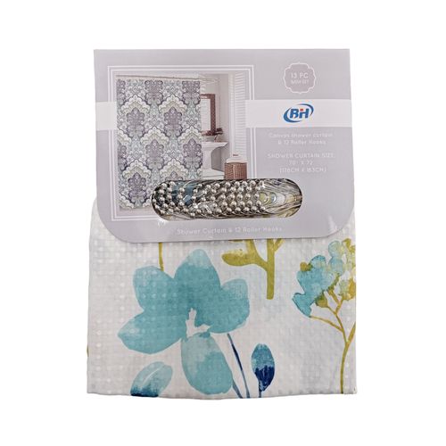 Set de cortina de baño estampada