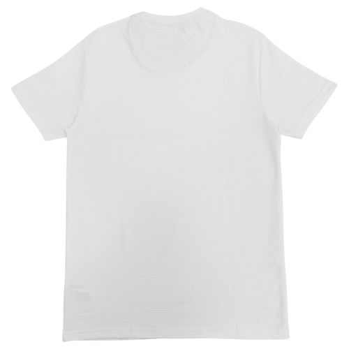 Camiseta blanca con textura para hombre