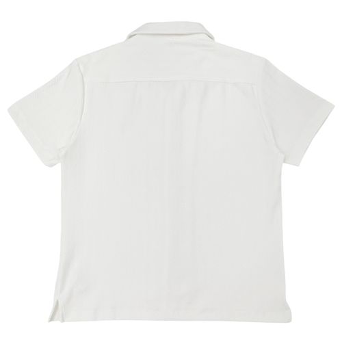 Camisa blanca con textura para hombre