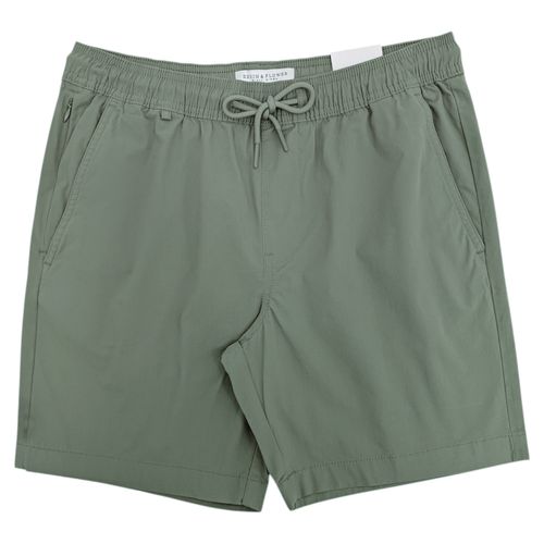 Short verde sólido para hombre