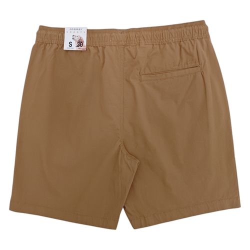Short café sólido para hombre