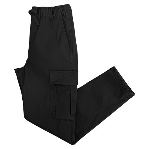 Pantalón negro cargo para hombre