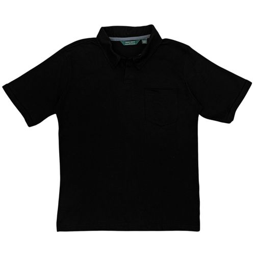 Camisa tipo polo negra para hombre