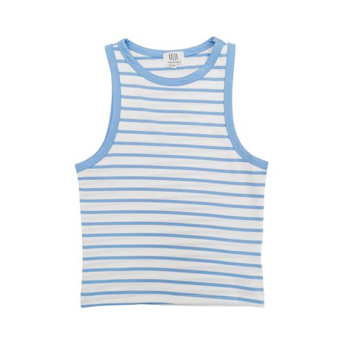 Tank top bicolor rayado para mujer
