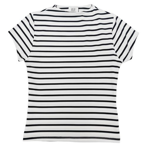 Camiseta bicolor rayado para mujer