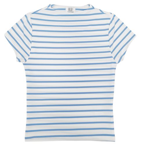 Camiseta bicolor rayado para mujer