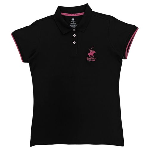 Blusa tipo Polo bordada para mujer