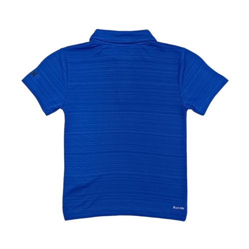Camisa tipo polo azul para niño