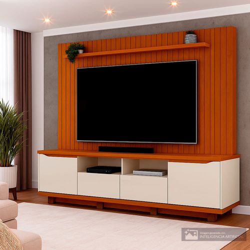 Centro de entretenimiento para TV de 65" pulgadas Petrus