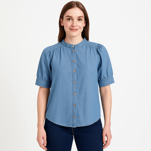 Blusa sólida para mujer