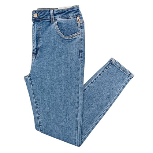 Skinny jeans curvy lavado para mujer