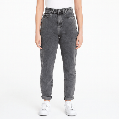 Mom jeans lavado para mujer