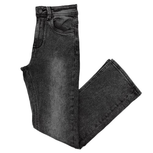 Wide leg jeans gris lavado para mujer