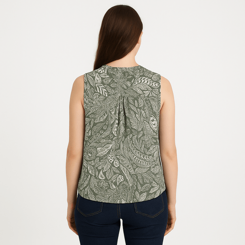 Blusa verde para mujer