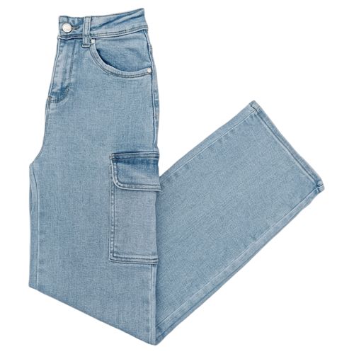 Straight jeans sólido para mujer