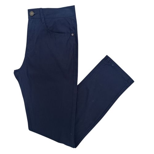 Pantalón azul sólido para hombre