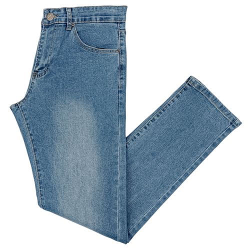 Slim fit jeans azul lavado para hombre